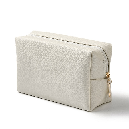 Rectangle PU Leather Cosmetic Storage Zipper Bag AJEW-K039-01A-1