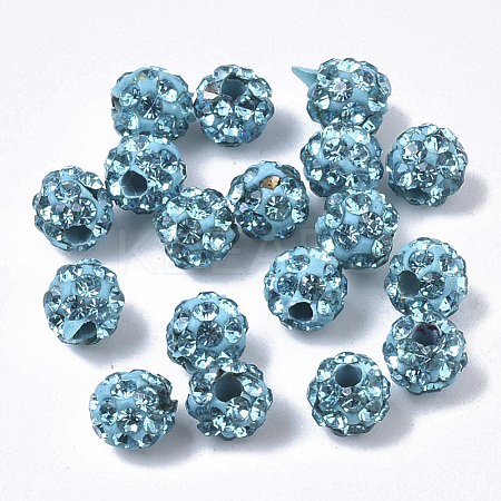 Pave Disco Ball Beads RB-T017-01-04-1
