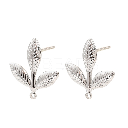 304 Stainless Steel Stud Earring Findings STAS-Z199-03P-03-1