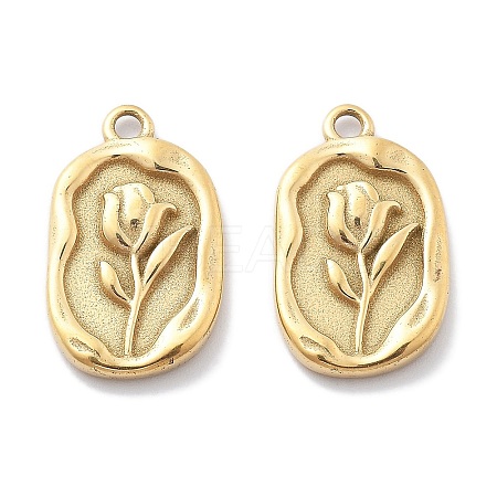 PVD Vacuum Plating 304 Stainless Steel Pendants STAS-R130-55G-1