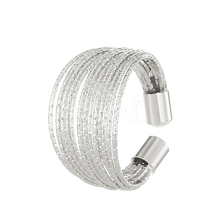 Multilayer Alloy Cuff Finger Rings for Women WH-WG3FEA6-01-1