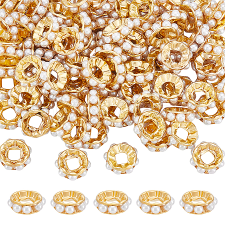 100Pcs ABS Plastic Spacer Beads KY-UN0001-11G-1