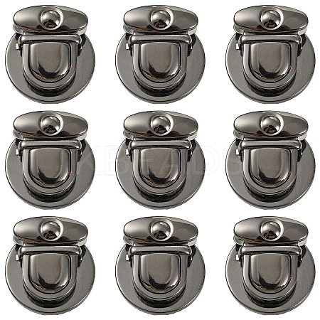 10Pcs Alloy Bag Tuck Lock Clasps FIND-YW0010-92B-1