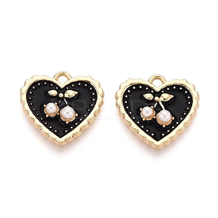 Alloy Enamel Pendants PALLOY-T092-37G-04-1