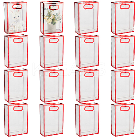 Rectangle Plastic Transparent Gift Bags ABAG-WH0048-21B-1