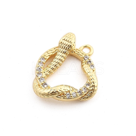 Brass Micro Pave Cubic Zirconia Pendants LS-KK-M321-01B-G-1