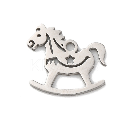 Anti-Tarnish 201 Stainless Steel Charms STAS-Q015-12P-1