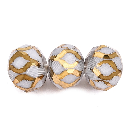 Electroplate Glass Beads EGLA-N026-01A-N02-1