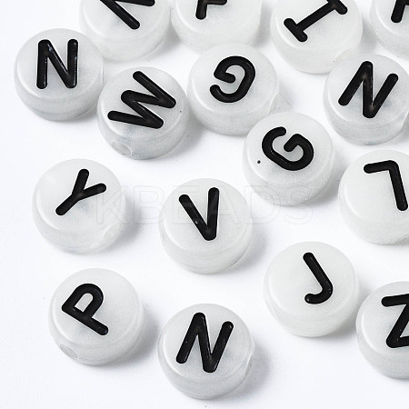Luminous White Smoke Acrylic Beads MACR-S273-68-1