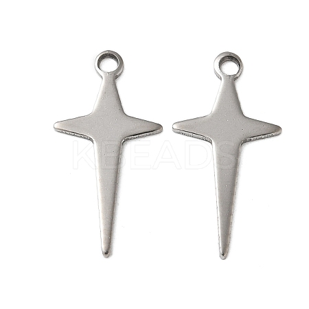 201 Stainless Steel Pendants STAS-I330-048P-1