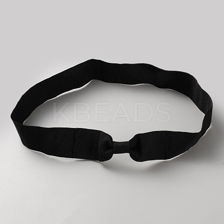 Women's Faux Suede Bowknot Stretchable Hat Band AJEW-WH0696-082Q-1