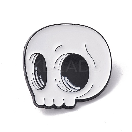 Skull Enamel Pin FIND-K005-25EB-1