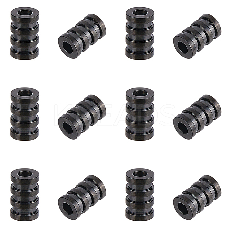 12Pcs 304 Stainless Steel Tube Beads STAS-UN0062-80-1