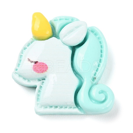 Animal Theme Opaque Resin Cabochons LS-RESI-E046-01J-1