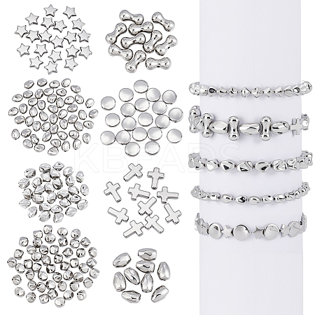 8 Sets 8 Styles CCB Plastic Beads Sets CCB-PH0001-30-1