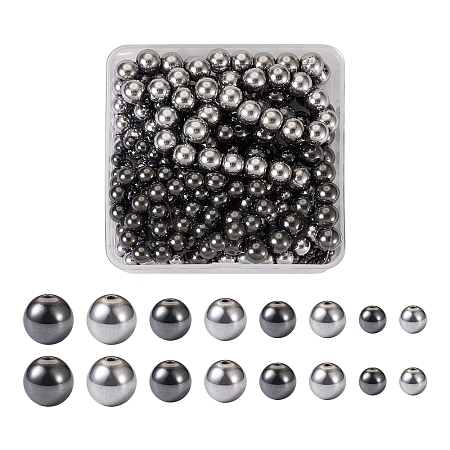 8 Strands 8 Styles Non-magnetic Synthetic Hematite Beads Strands G-TA0001-41-1