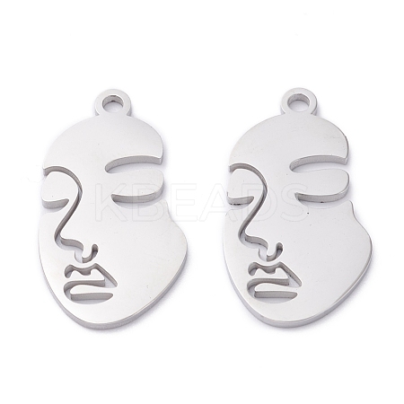 Non-Tarnish 304 Stainless Steel Pendants STAS-P276-01D-P-1