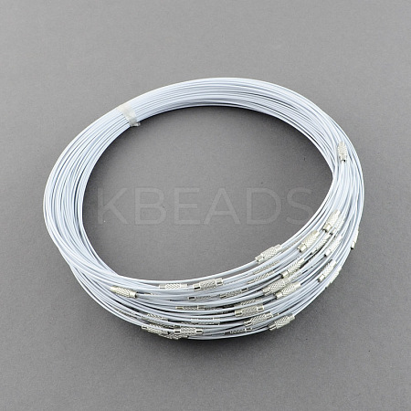 Stainless Steel Wire Necklace Cord DIY Jewelry Making TWIR-R003-22-1