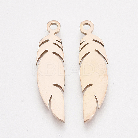201 Stainless Steel Pendants LS-X-STAS-T045-45RG-1