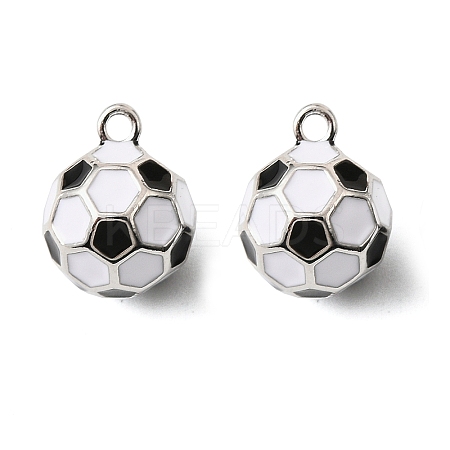 Brass Enamel Charms KK-K351-59P-1