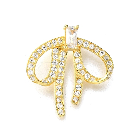 925 Sterling Silver Pave Clear Cubic Zirconia Pendants STER-P067-04G-1