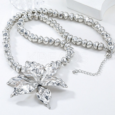 CCB Plastic Beaded Necklaces LS-NJEW-P319-01P-1