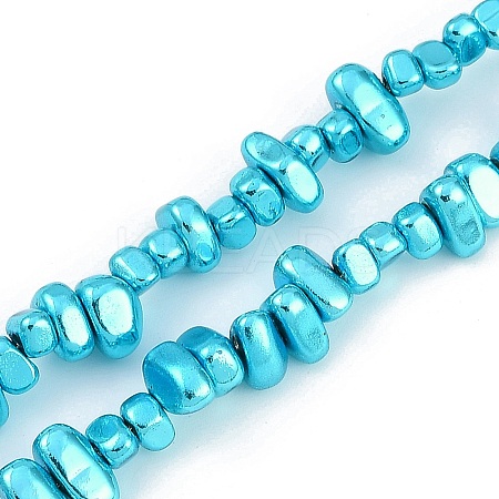 Baking Paint Electroplated Synthetic Non-magnetic Hematite Beads Strands G-H072-D01-01A-1