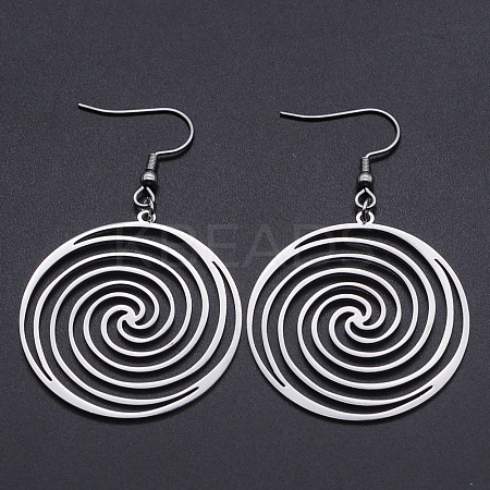 Non-Tarnish 201 Stainless Steel Dangle Earrings X-STAS-S105-JN602-1-1