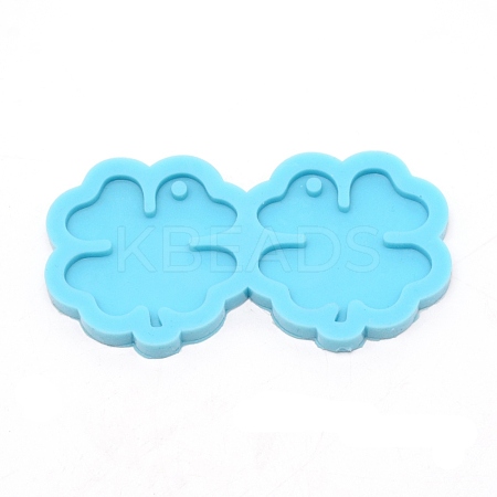 Clover DIY Pendant Silicone Molds DIY-WH0301-90-1