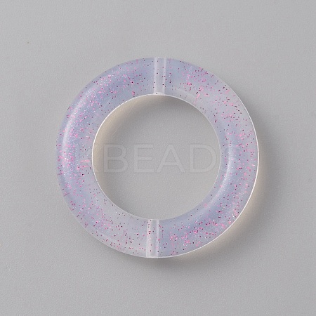 Ring Glitter Silicone Beads SIL-WH0016-07A-01-1