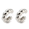 Ring Shape Brass Cuff Earrings EJEW-Q785-18P-1