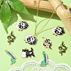 20Pcs 5 Styles Alloy Enamel Pendants ENAM-CJ0005-74-6