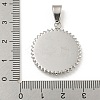 304 Stainless Steel Enamel Pendants STAS-F307-30P-3