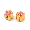 Brass Clear Cubic Zirconia Beads KK-Q081-09A-MG-2