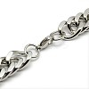 Tarnish Resistant Fashionable 304 Stainless Steel Cuban Link Chain Necklaces STAS-A028-N065P-2