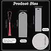 20Pcs Transparent Blank Acrylic Bookmarks Kits DIY-CP0012-45-2