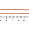 Brass Rope Chains Necklaces for Women NJEW-D302-03RG-3