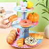 3-Tier Paper Cake Display Stand AJEW-CJ0001-52-4