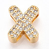 Brass Micro Pave Cubic Zirconia Charms KK-N254-217G-X-1