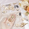 6Sets 6 Styles Zinc Alloy Bag Twist Lock Accessories AJEW-GF0007-02-3