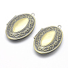 Brass Locket Pendants LS-KK-F717-01AB-NR-1