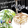 DIY Teardrop Crystal Chandelier Parts Making Findings DIY-SP0001-26-6