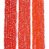 Electroplate Glass Beads Strands EGLA-A044-P4mm-B03-2
