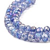 Spray Painted Imitation Jade Glass Beads Strands GLAA-P058-01B-07-3