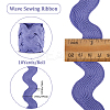10 Yards Polyester Wavy Fringe Trim Ribbon OCOR-GF0003-27A-2