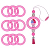 9Pcs Ring Food Grade Eco-Friendly Silicone Focal Beads JX895J-1