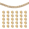 50Pcs 316 Surgical Stainless Steel Rhinestone Spacer Beads STAS-UN0063-78-1
