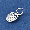 925 Sterling silver Hollow Strawberry Charms STER-D306-02S-2