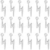 200Pcs Tibetan Style Zinc Alloy Pendants FIND-SC0016-30-1