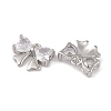 Brass Micro Pave Clear Cubic Zirconia Charms LS-KK-L212-11P-2